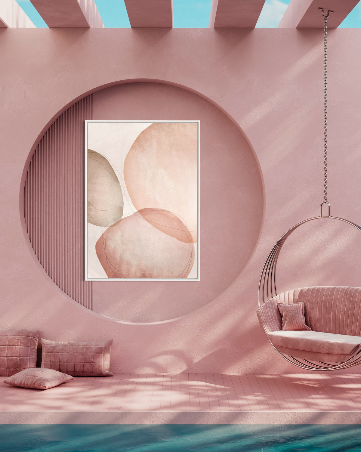 Blush Circles - Hand Painting