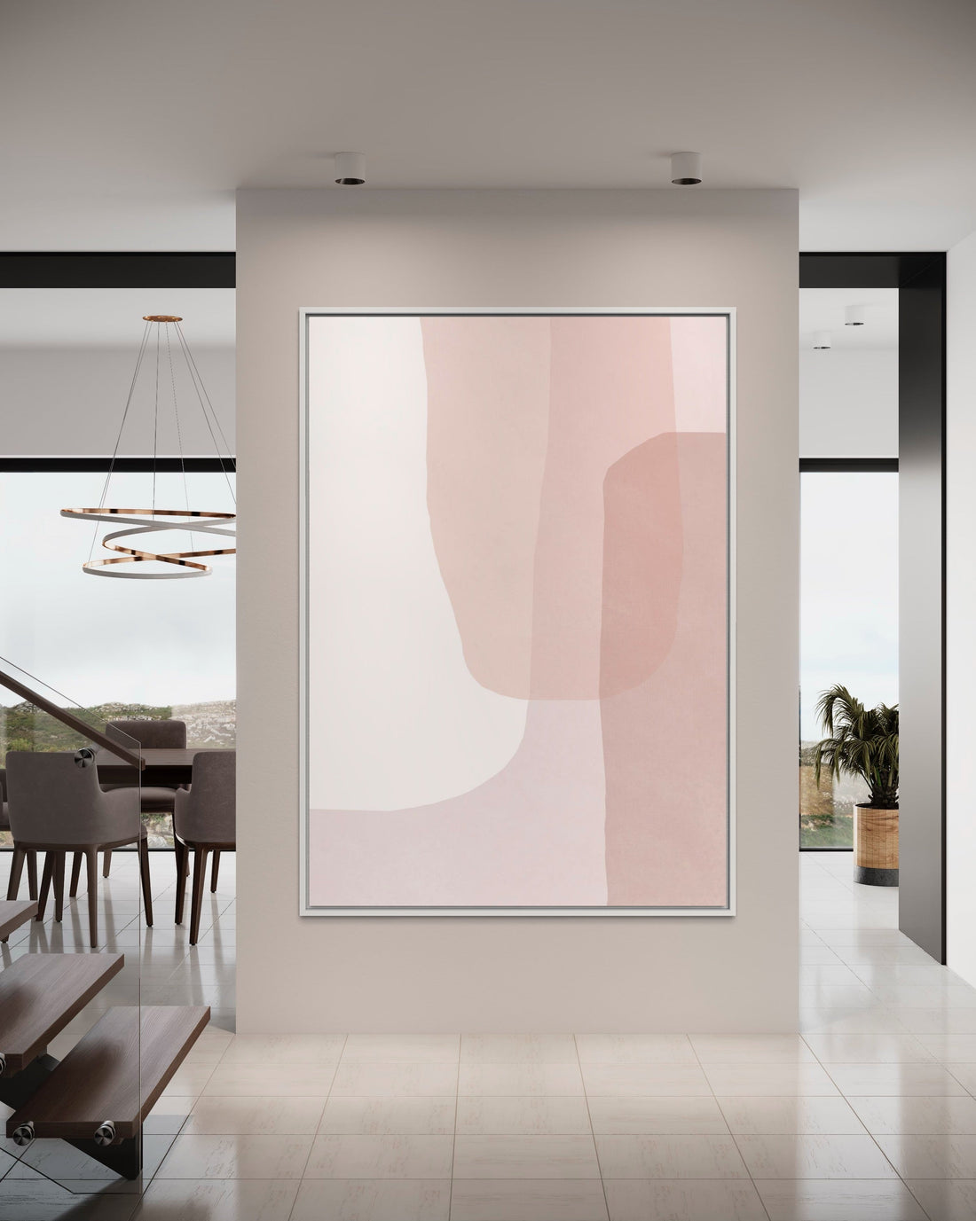 Blush Curves - Hand Painting