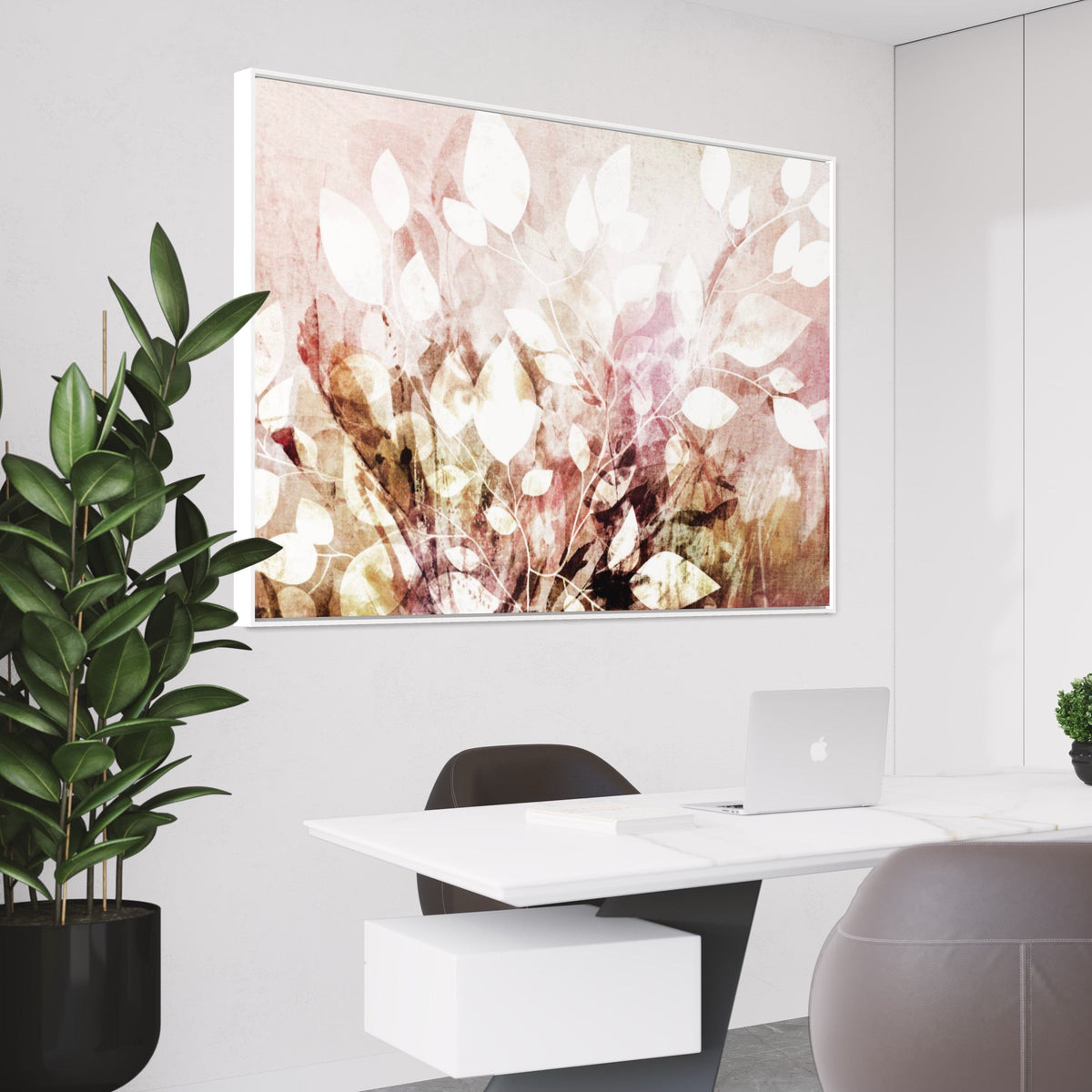 Pink Garden Floral - Hand Painting