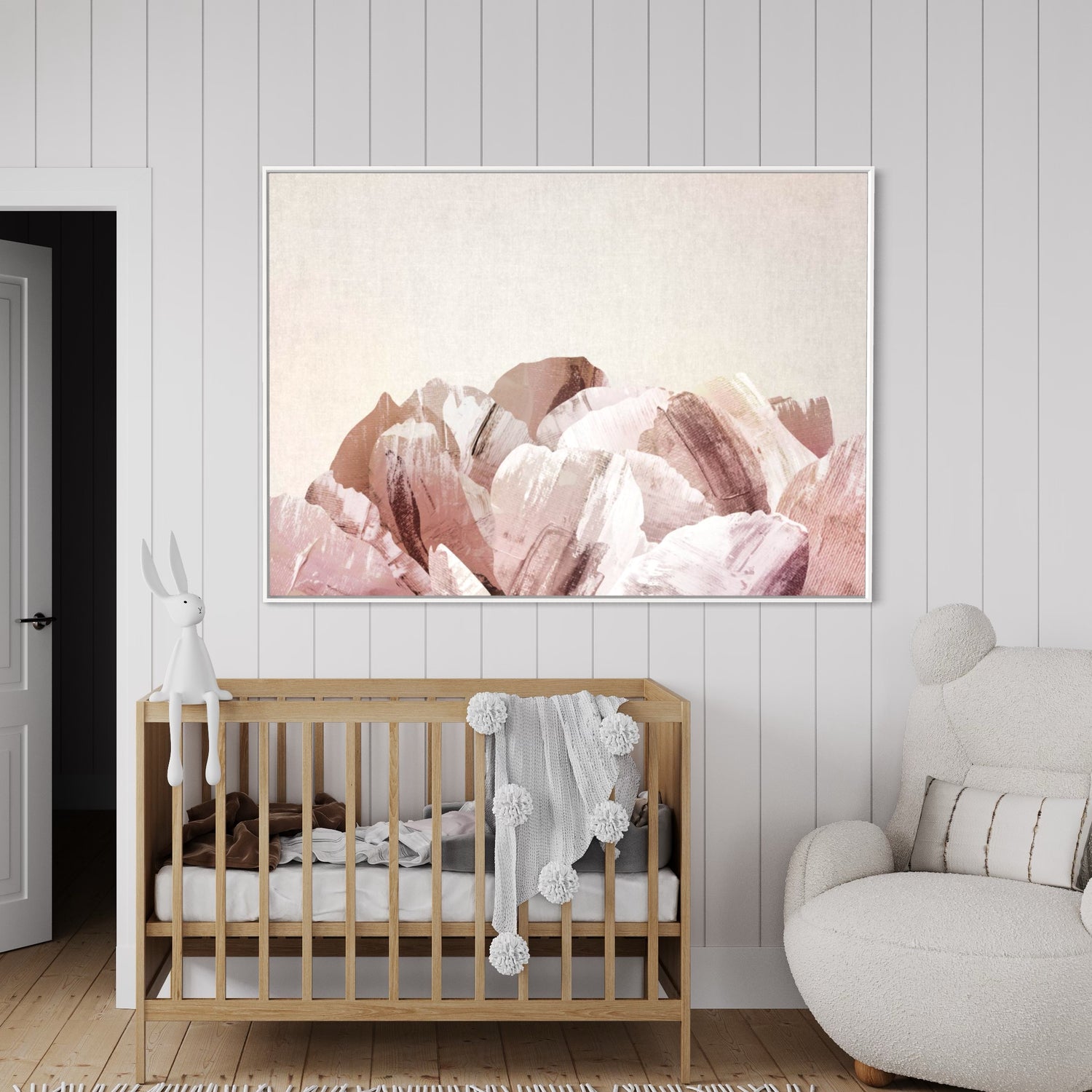 Painted Peony Pink Wall Art