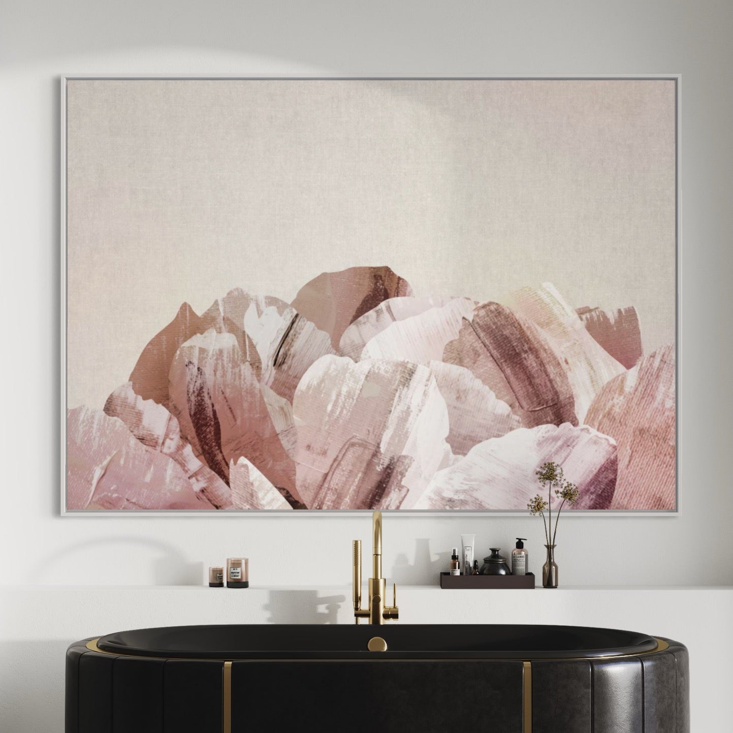 Painted Peony Pink Wall Art
