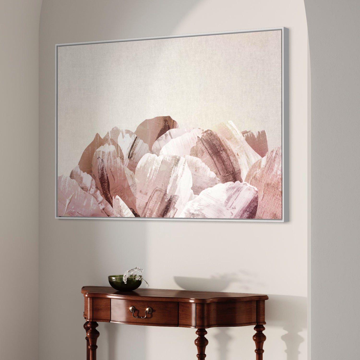 Painted Peony Pink Wall Art