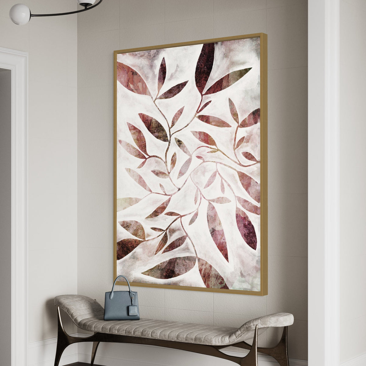 Watercolour Leaves Rust - Hand Painting