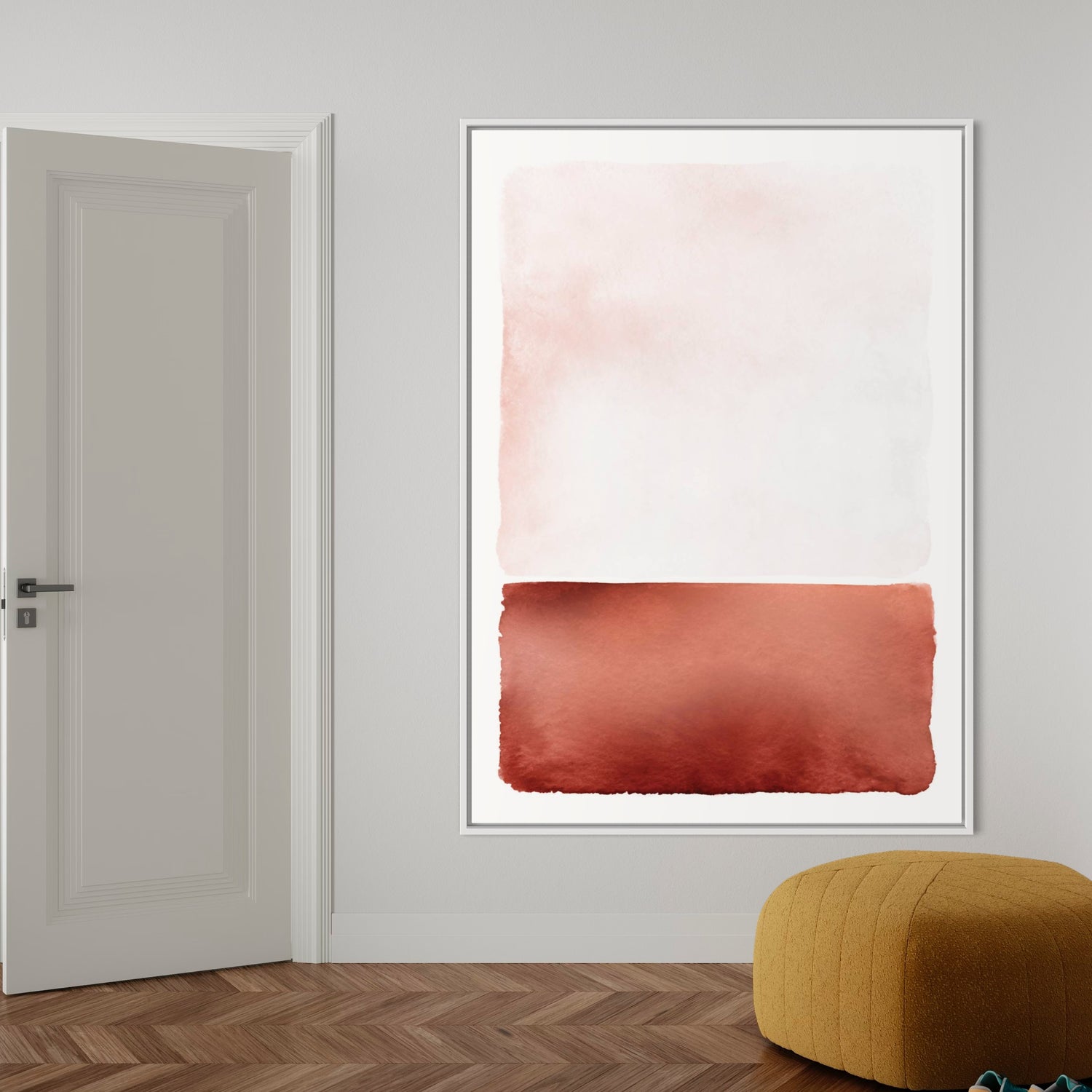 Rust Landscape Pink Wall Art