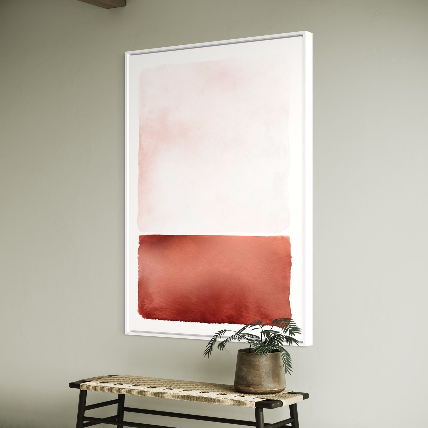 Rust Landscape Pink Wall Art