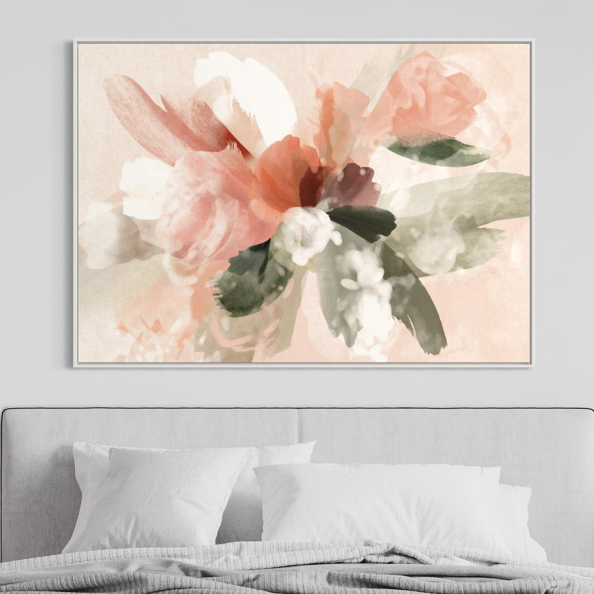 Pink Abstract Bouquet - Hand Painting