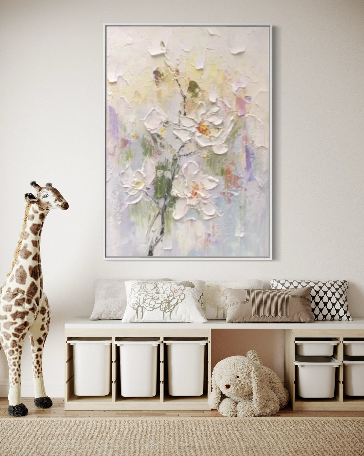 Whispers of Bloom - Hand Painting