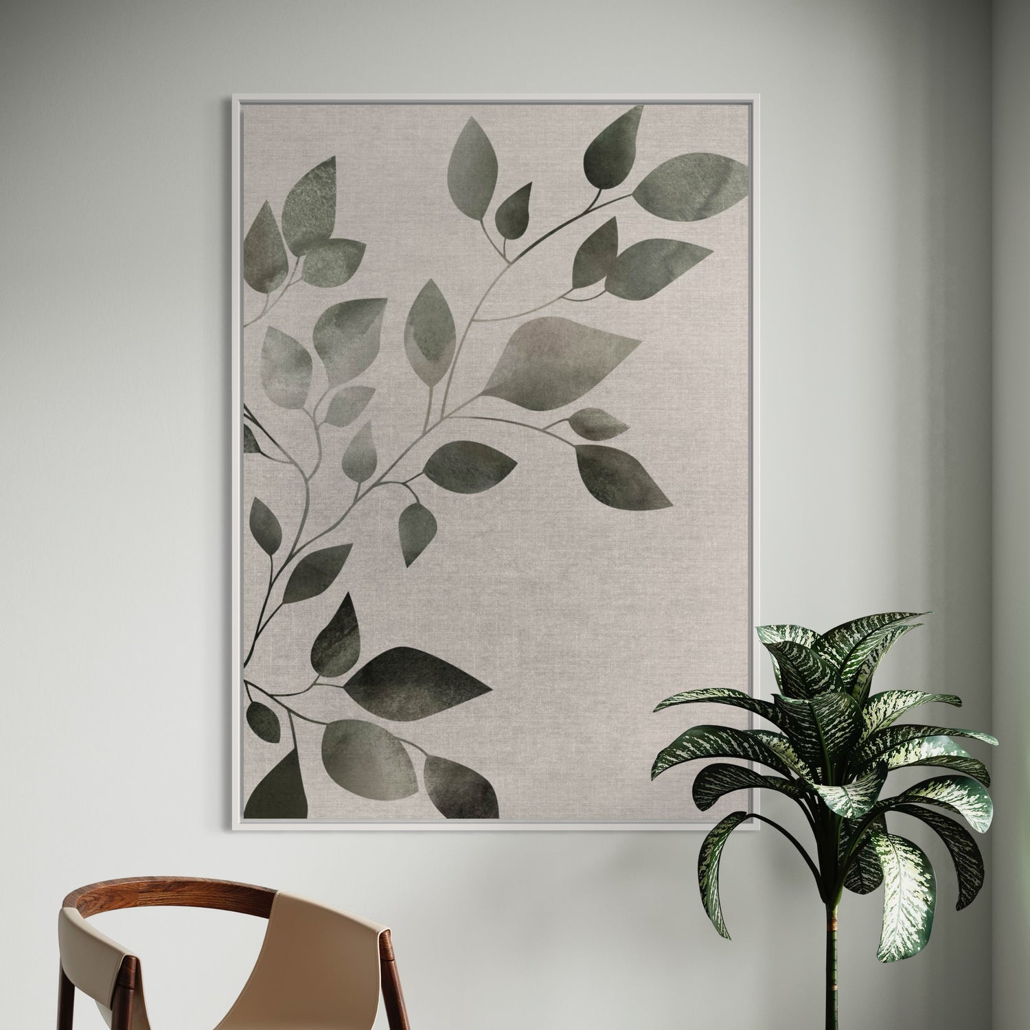 Green Vine 2 Wabi Sabi Wall Art