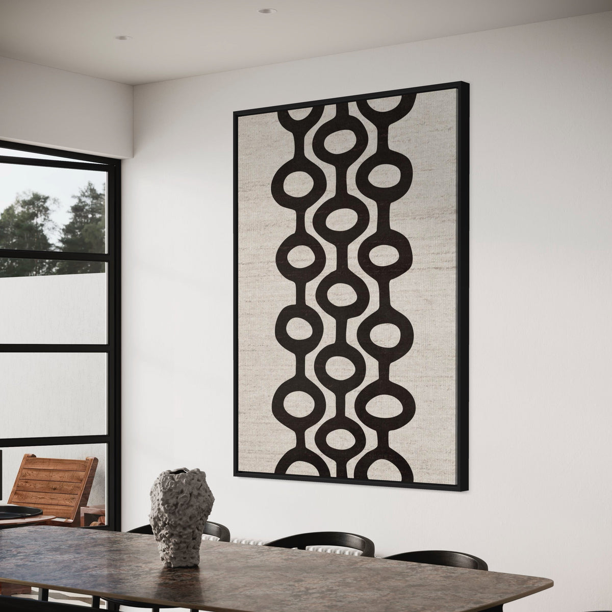 Natural Pods Black - Hand Painting