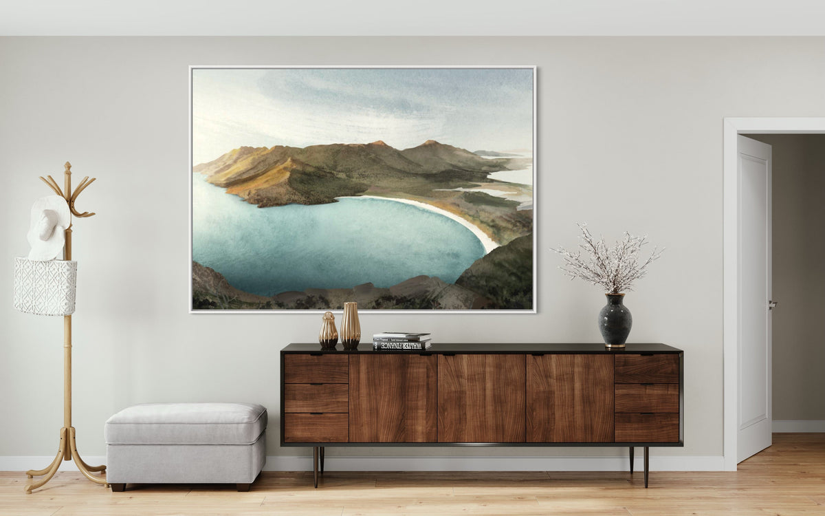 Wineglass Bay Sunrise - Hand Painting