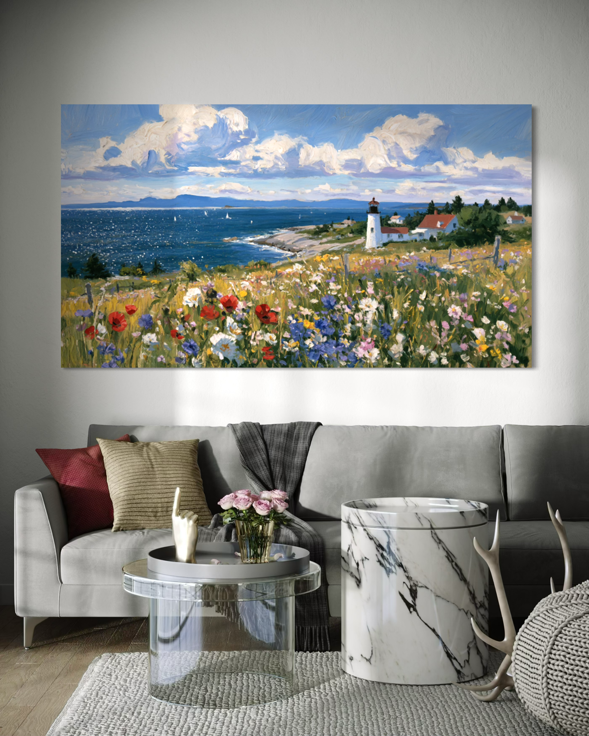 Where Summer Meets the Sea - Hand Painting