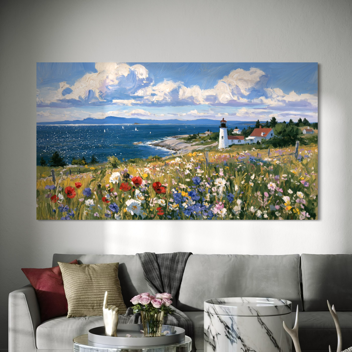 Where Summer Meets the Sea - Hand Painting