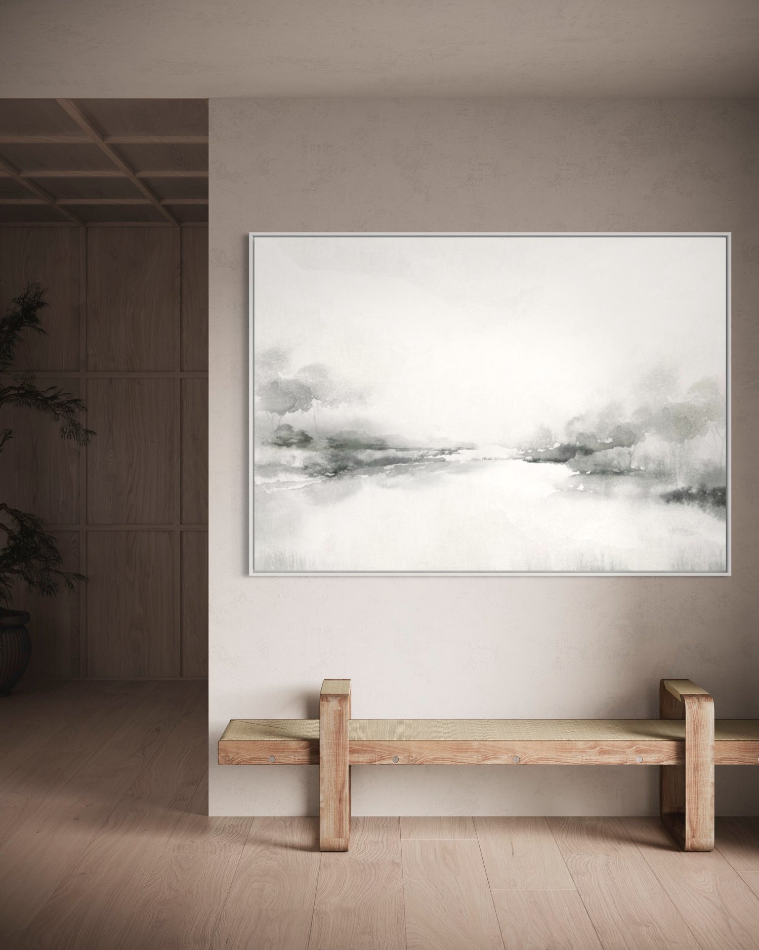 Giornata della neve Wabi Sabi Wall Art