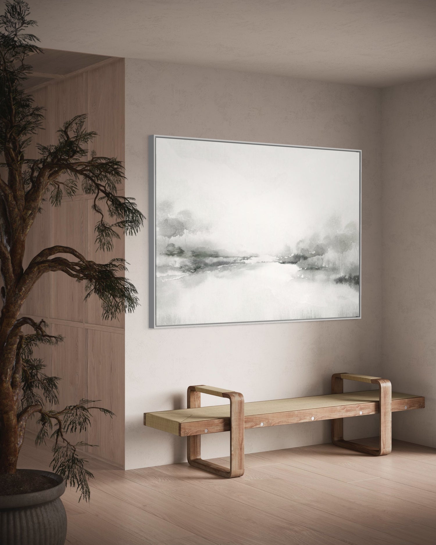 Giornata della neve Wabi Sabi Wall Art