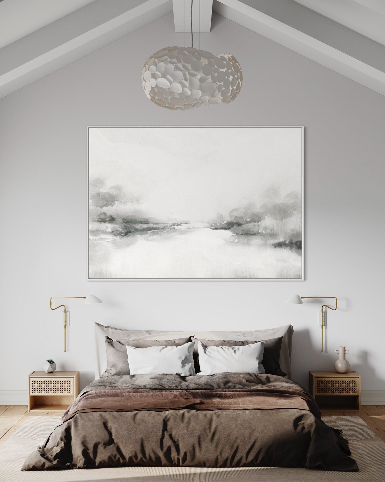 Giornata della neve Wabi Sabi Wall Art