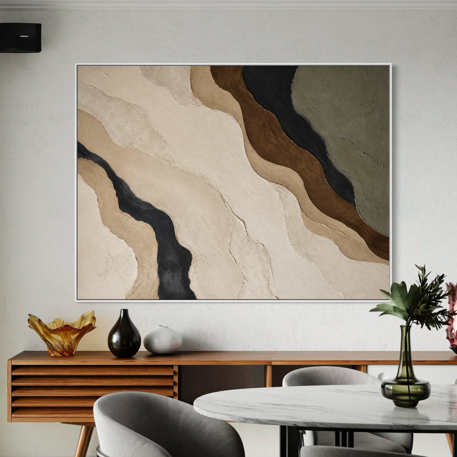 Contours of Earth - Hand Painting