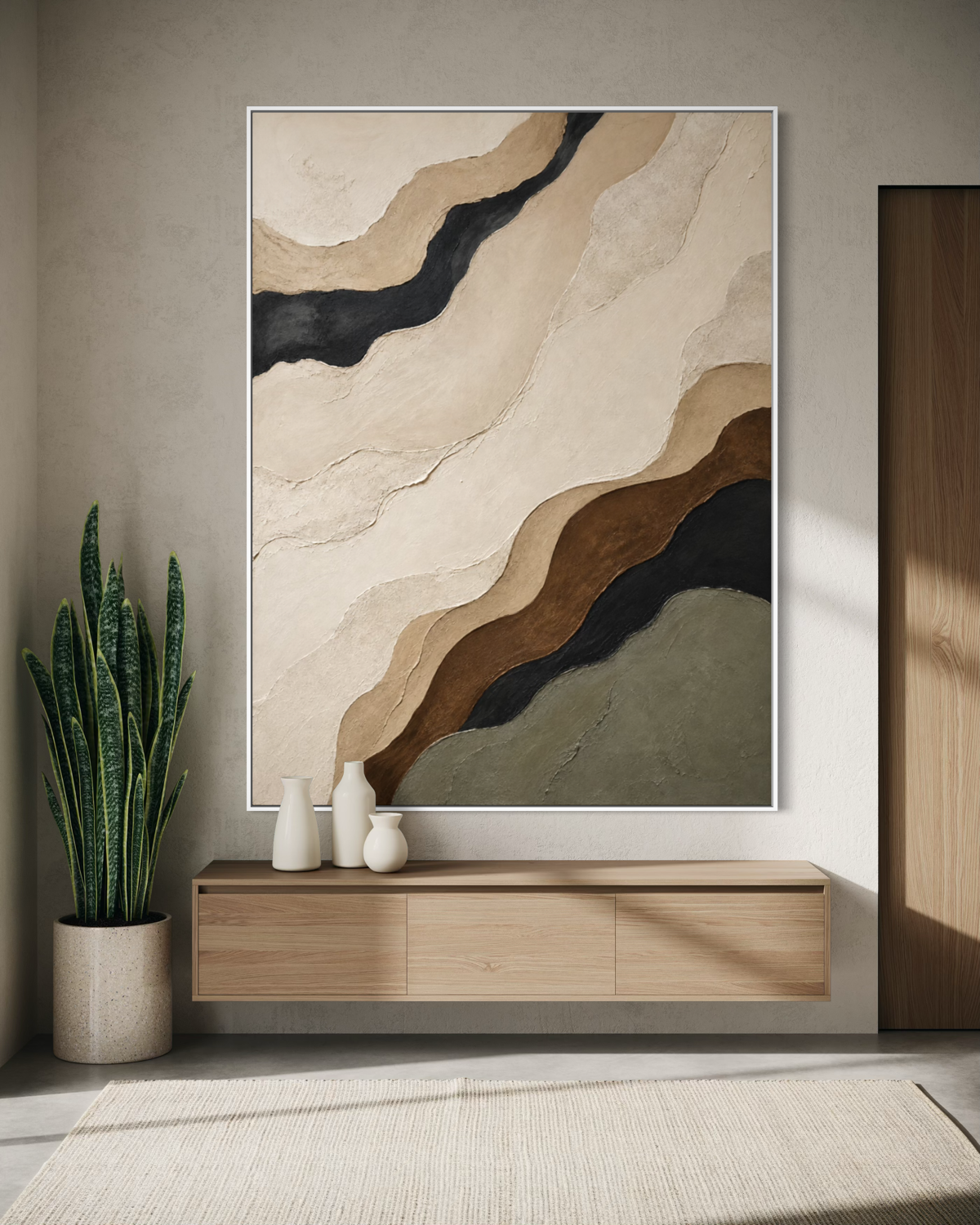 Contours of Earth - Hand Painting