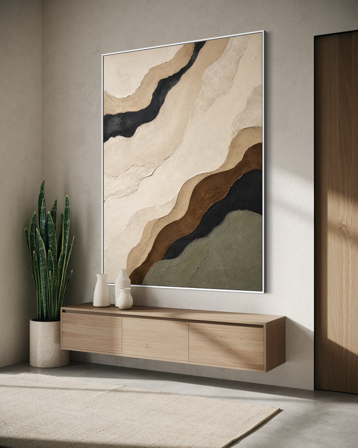 Contours of Earth - Hand Painting