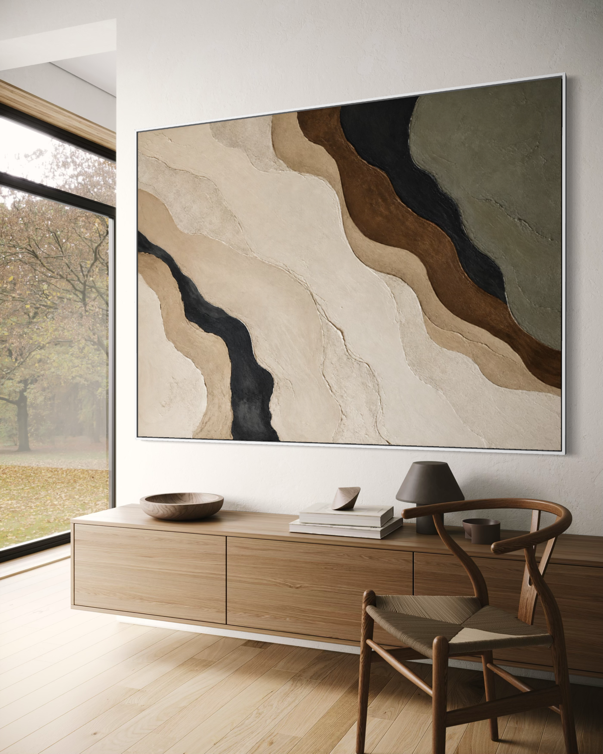 Contours of Earth - Hand Painting