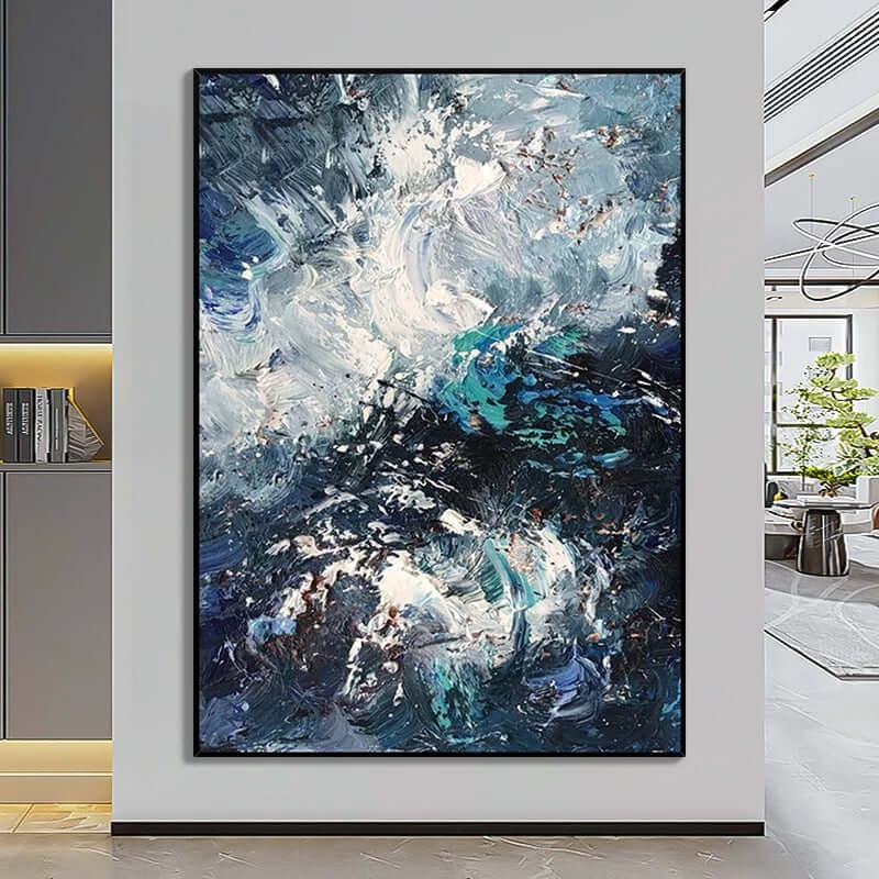 Vortex of Blue Dreams Dining Room Wall Art