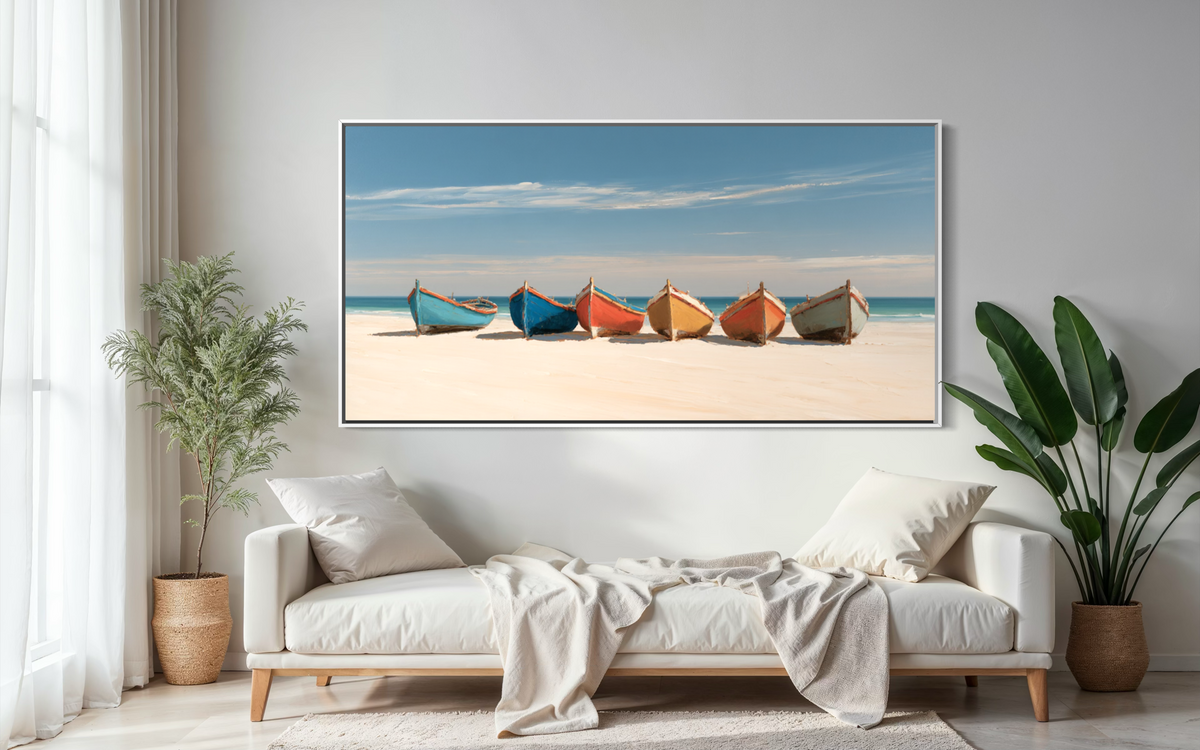 The Calm Shoreline - Hand Painting
