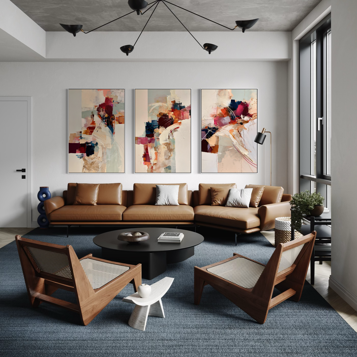 Kinetic Harmony Triptych