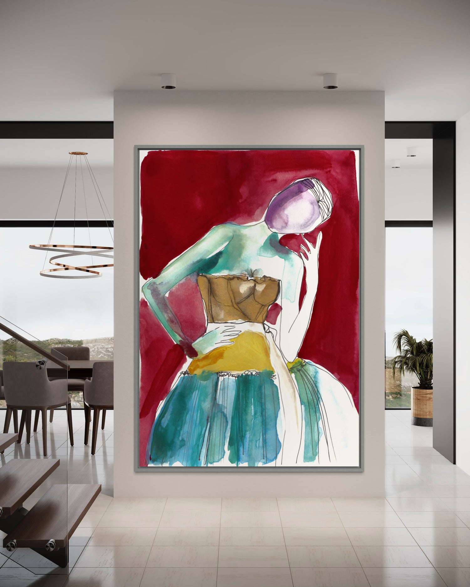 Mighty Aphrodite Staircase Wall Art