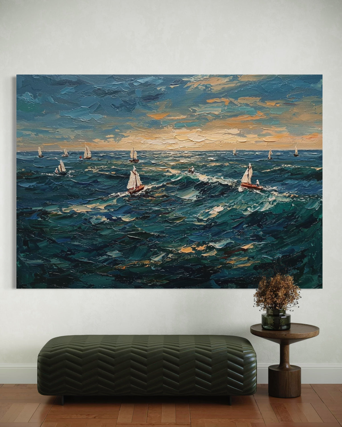 Impression of the Open Sea - Hand Painting