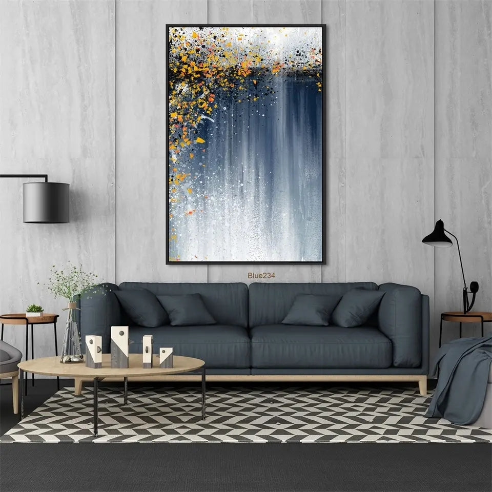 Luminous Fusion Vertical Wall Art & Paintings