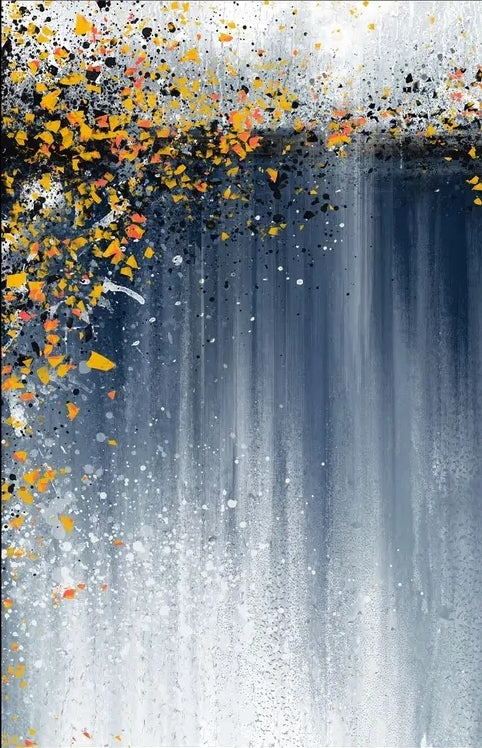 Luminous Fusion Vertical Wall Art & Paintings