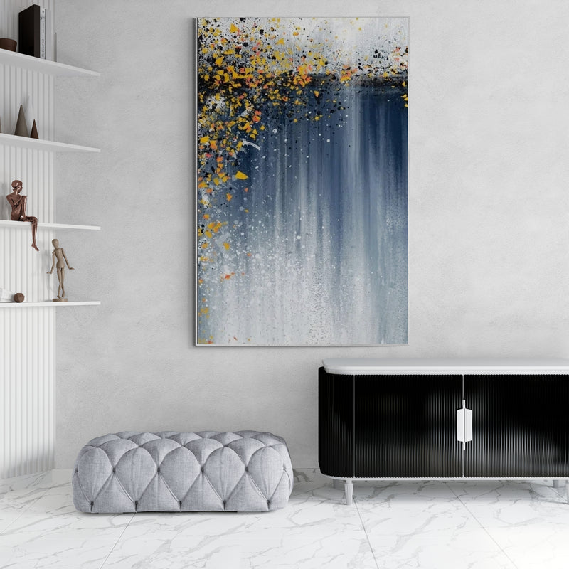 Luminous Fusion Vertical Wall Art & Paintings