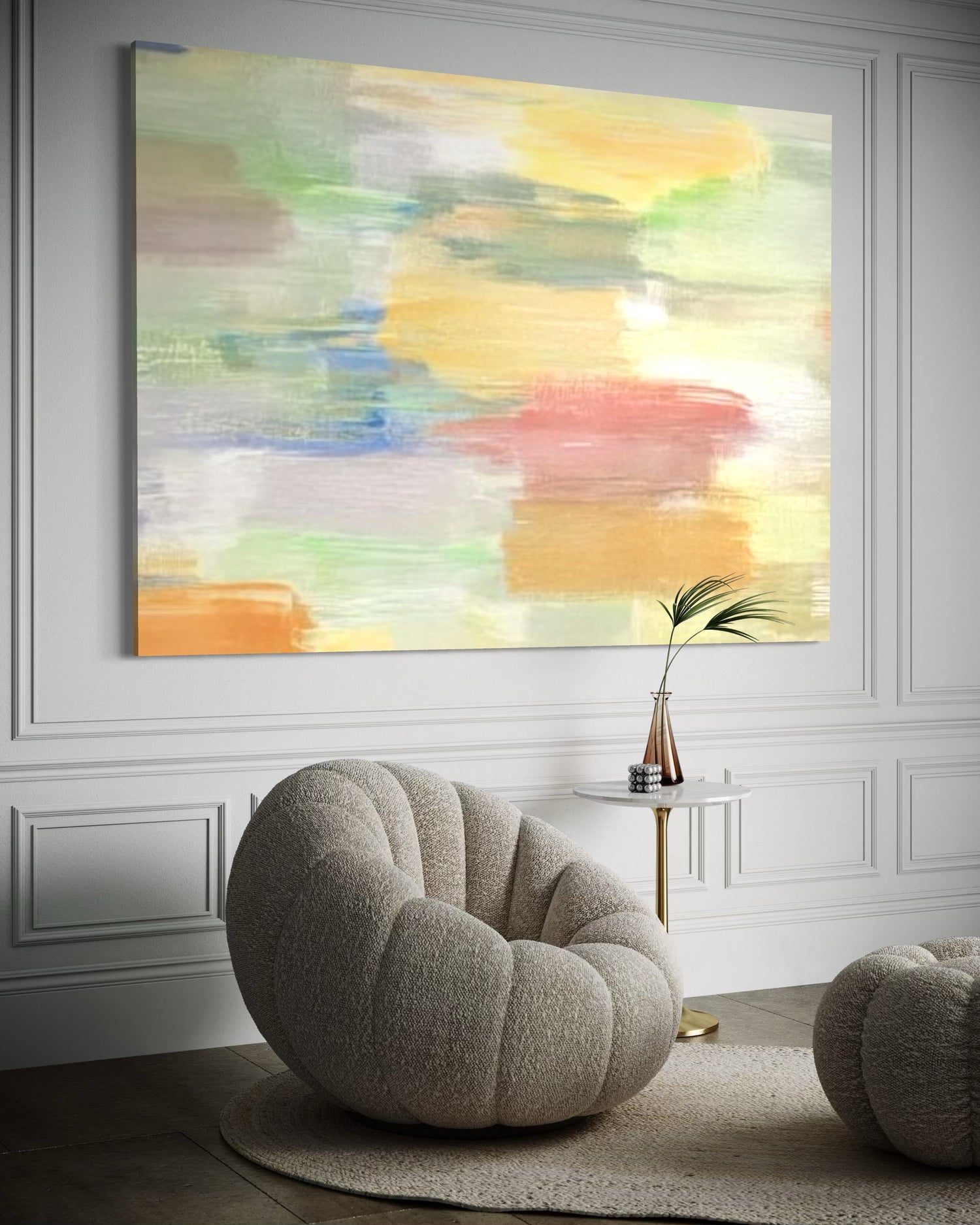 Luminous Strata Dining Room Wall Art