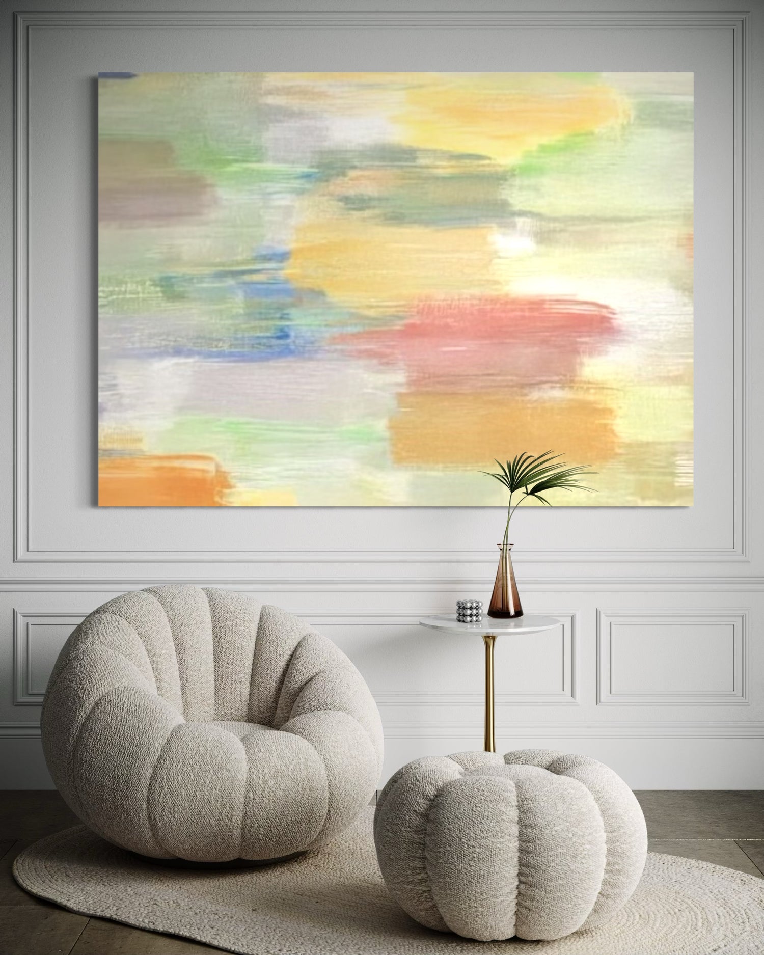 Luminous Strata Dining Room Wall Art