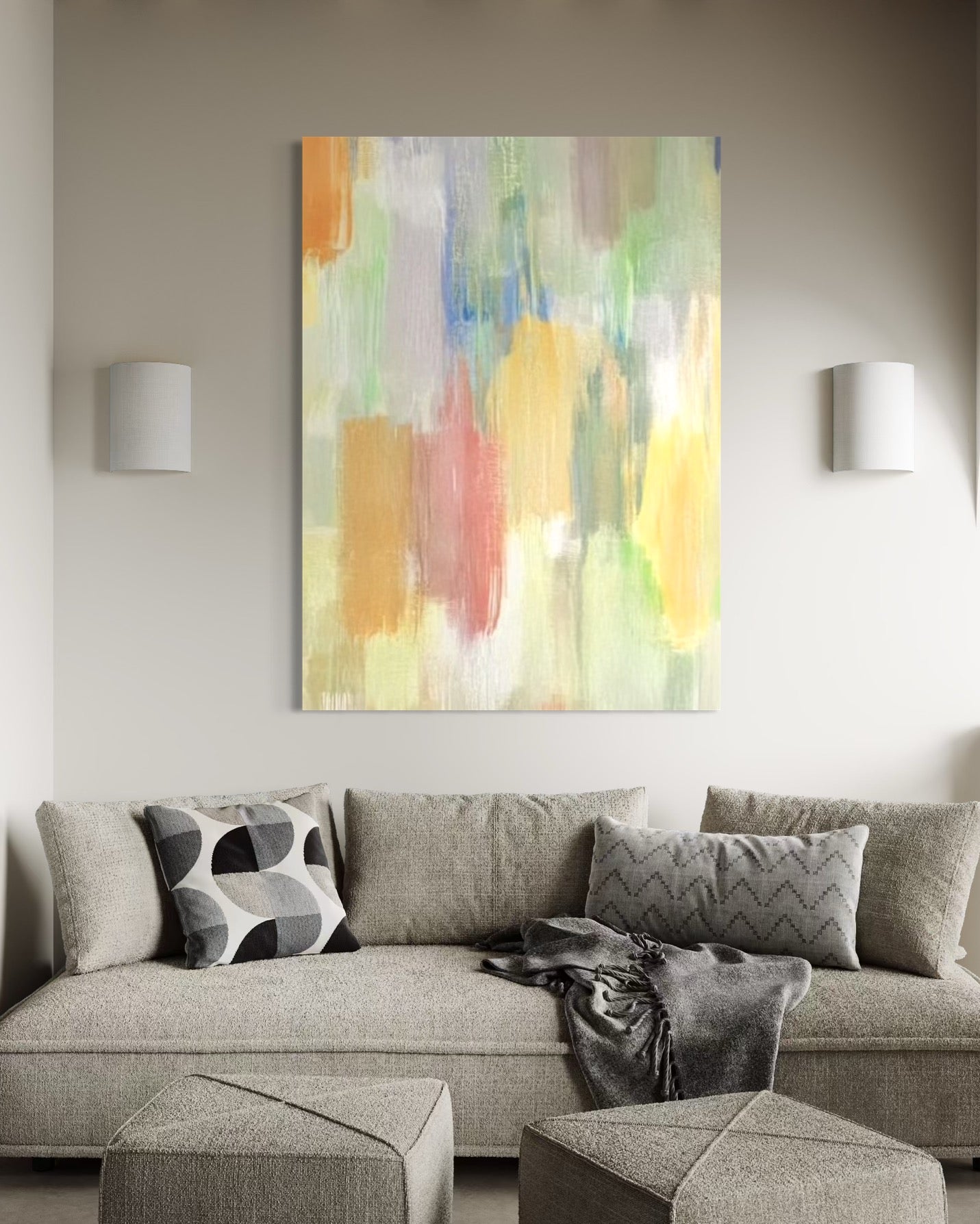 Luminous Strata Dining Room Wall Art