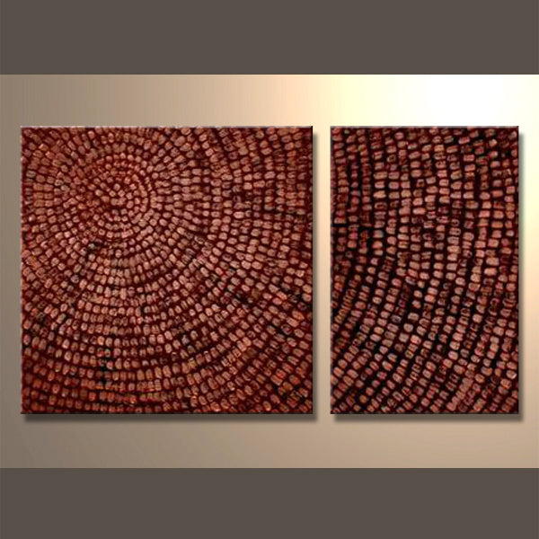 Crimson Masonry 2-Panel-Kunst