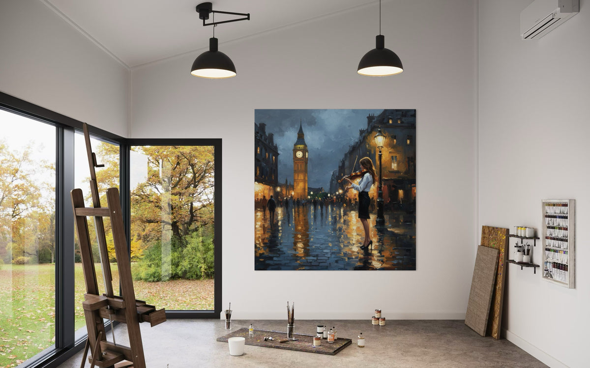 Melodies of the City - Hand Painting