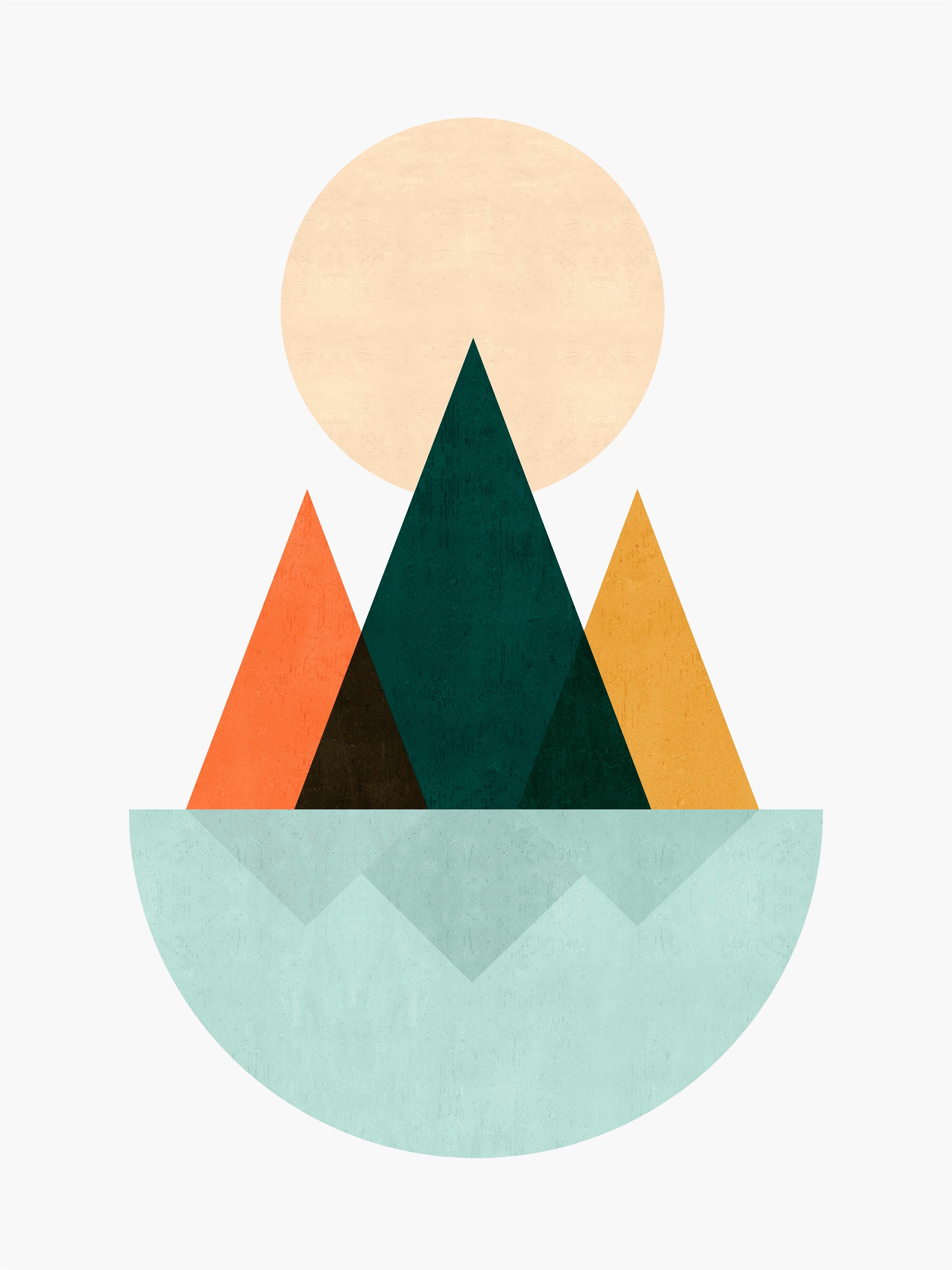 Minimalistische Landschaft