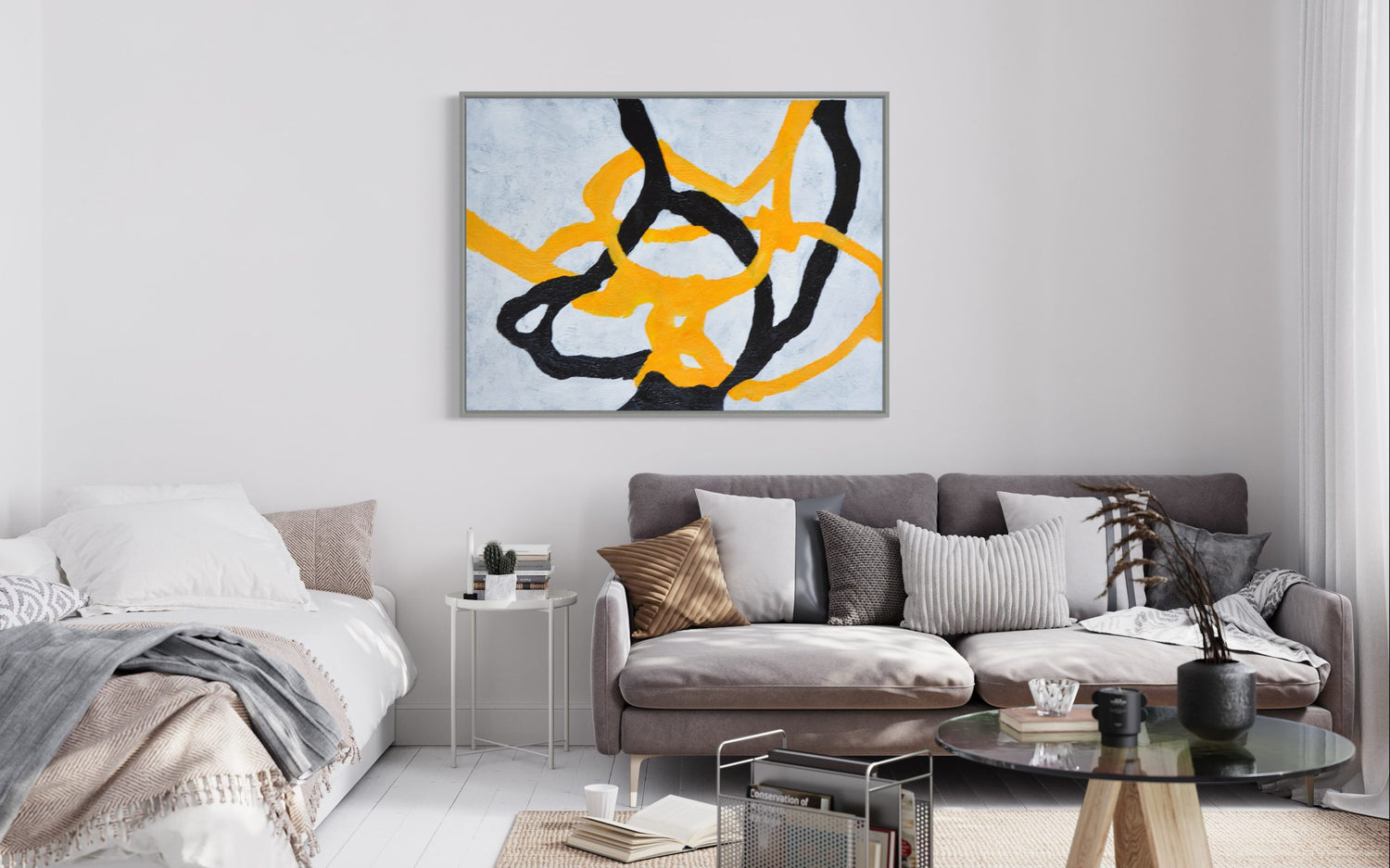 Motif No. 52 - Kline Collective Schwarz und Weiß