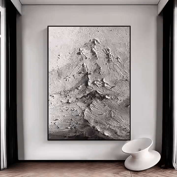 Mysterious Abstract Mountain - Hand Painting