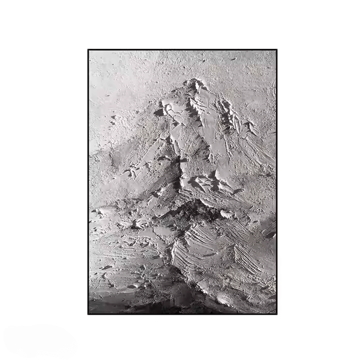 Mysterious Abstract Mountain - Hand Painting