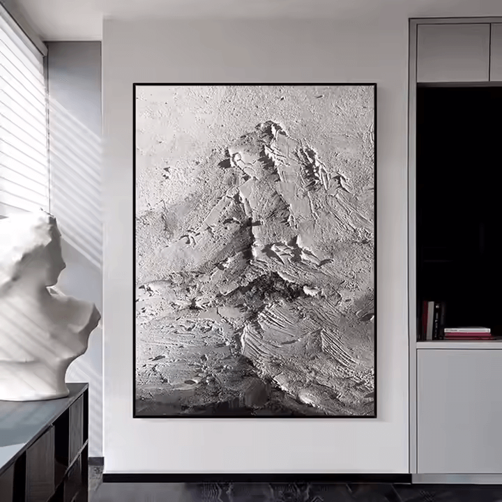 Mysterious Abstract Mountain - Hand Painting
