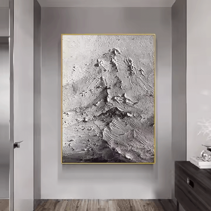 Mysterious Abstract Mountain - Hand Painting