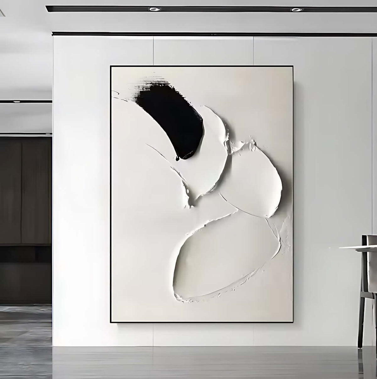 New Minimalism Textured Art - Hand Painting
