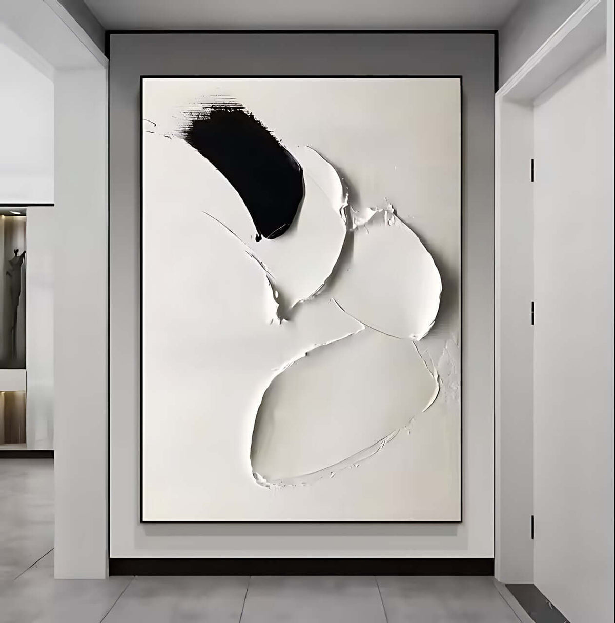 New Minimalism Textured Art - Hand Painting