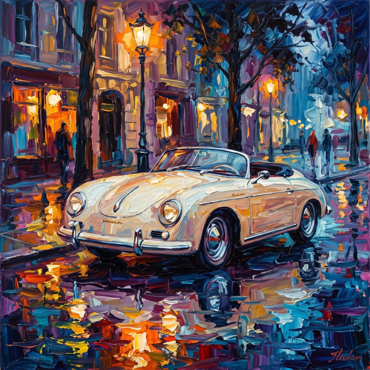 Nocturne in Motion - Hand Painting