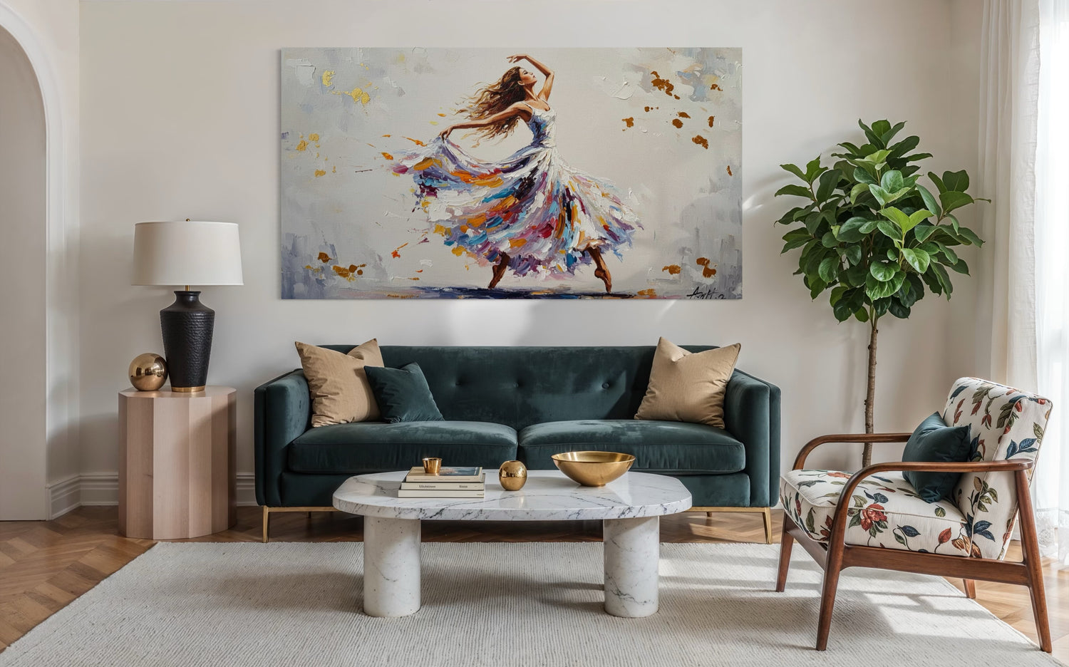 Pirouettes of Light Dining Room Wall Art