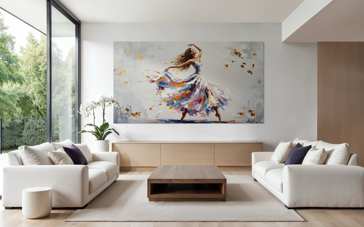 Pirouettes of Light Dining Room Wall Art