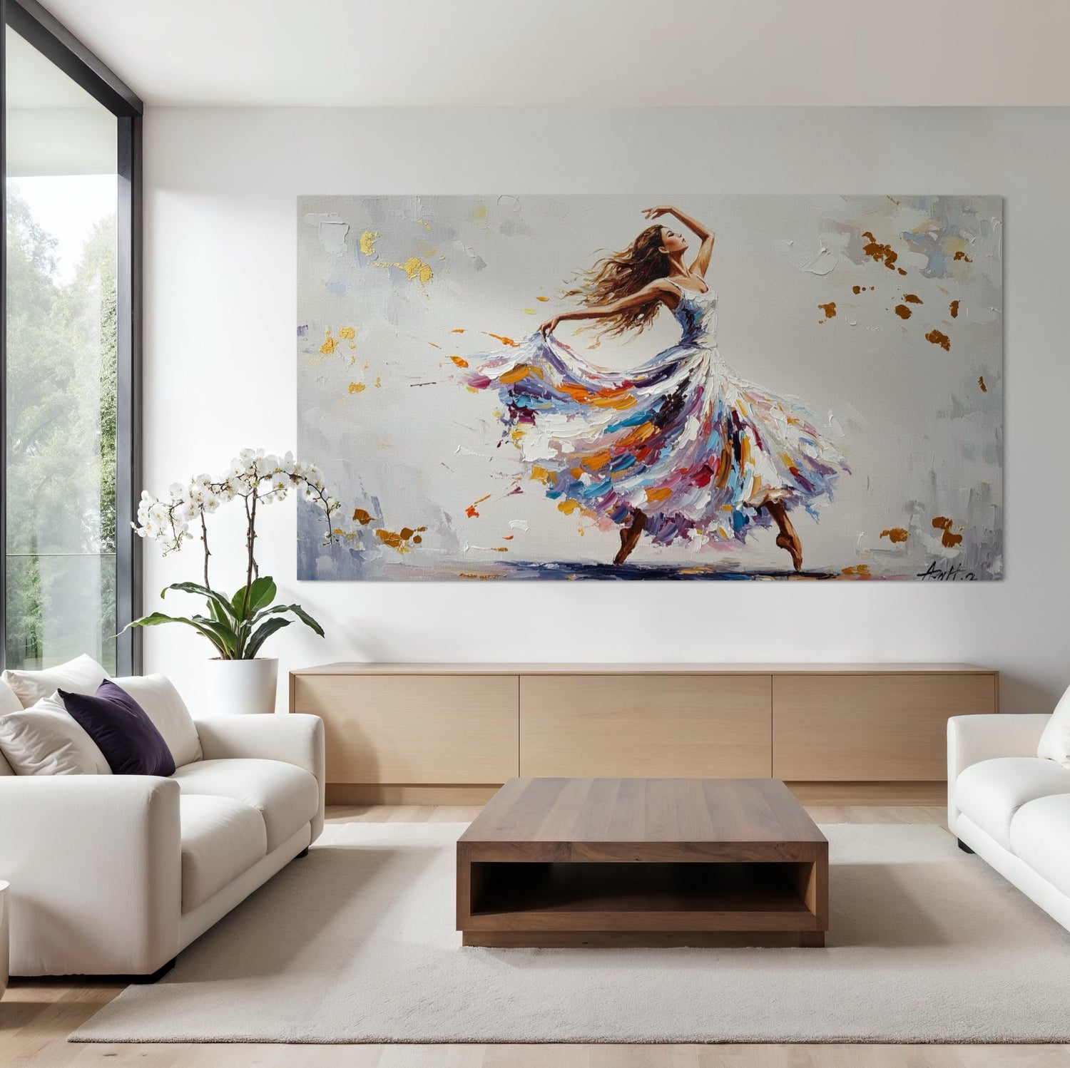 Pirouettes of Light Dining Room Wall Art