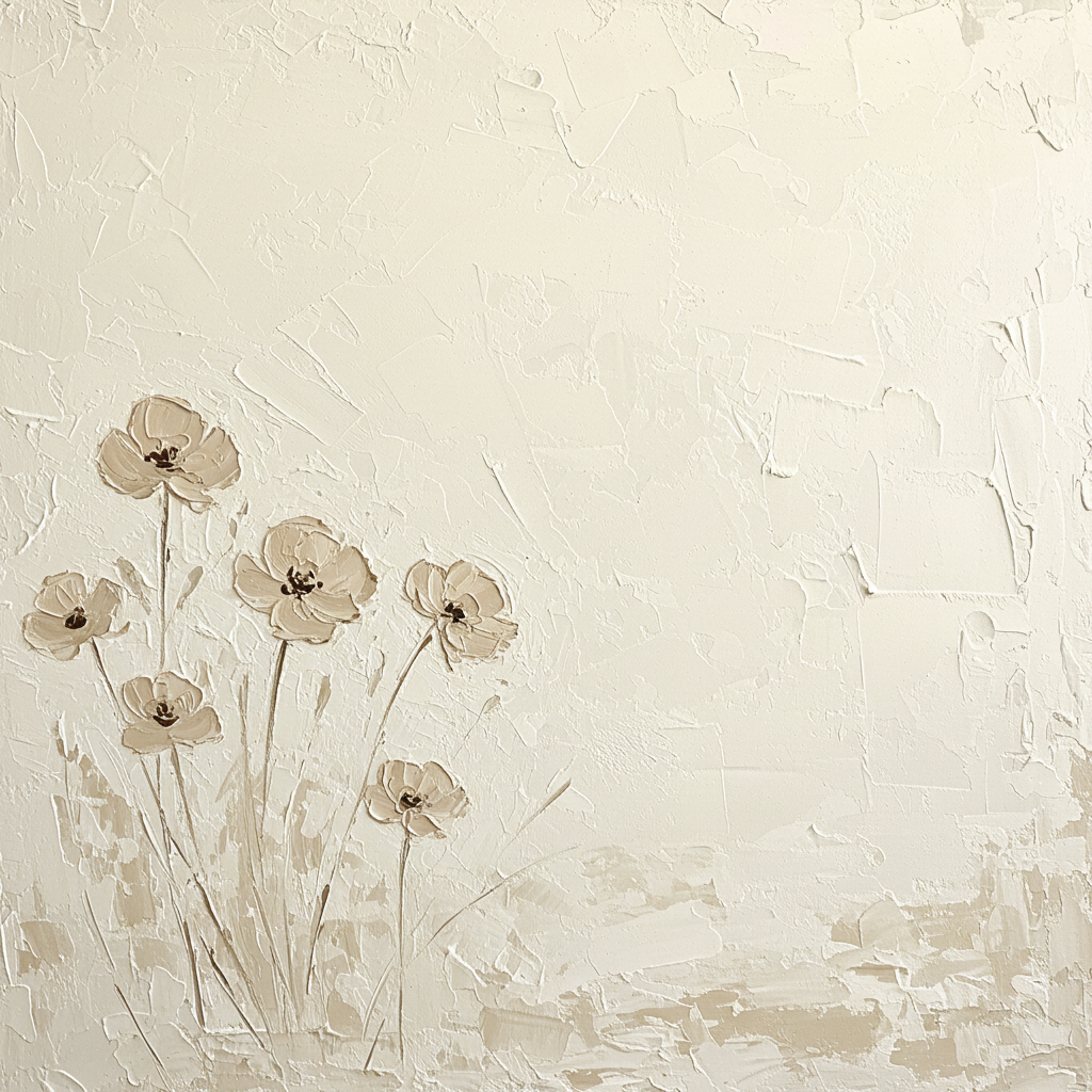 Quietude in Bloom - Hand Painting