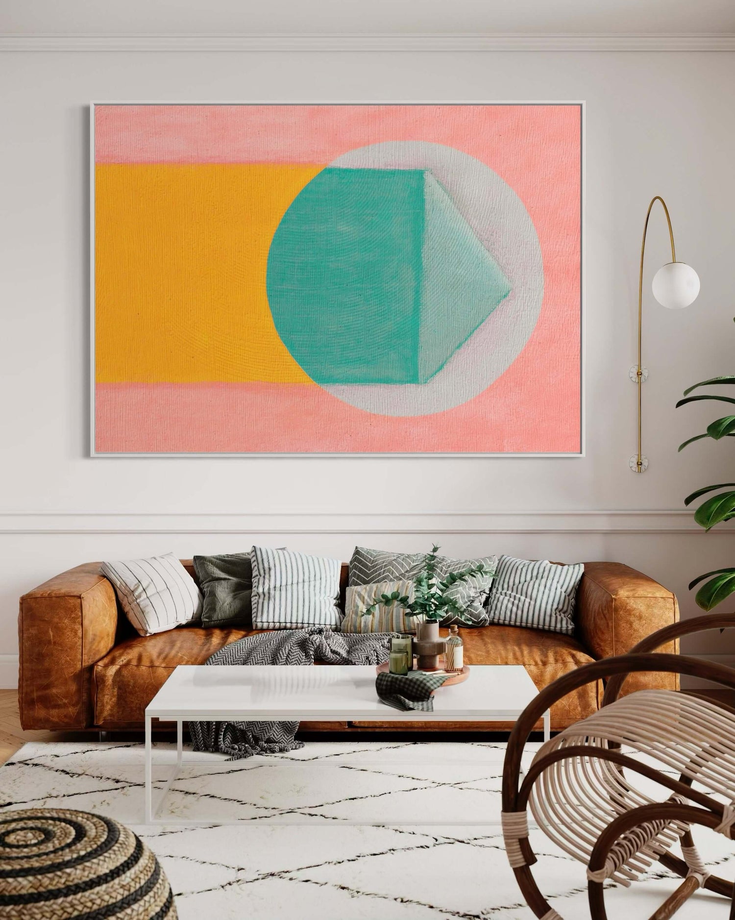 Recurring Theme 05 Pink Wall Art